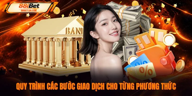Quy trình các bước giao dịch cho từng phương thức